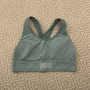 Green PINK Sports Bra
